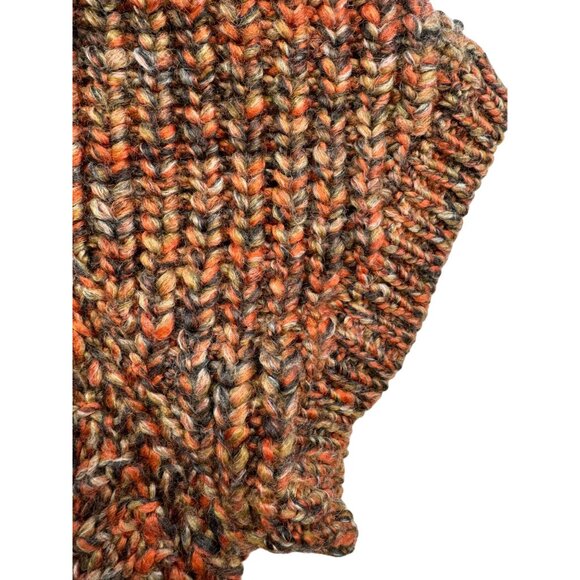 Chicos Womens Knit Poncho Sweater Fringe Size 2 Medium Mixed-Color - Picture 9 of 13